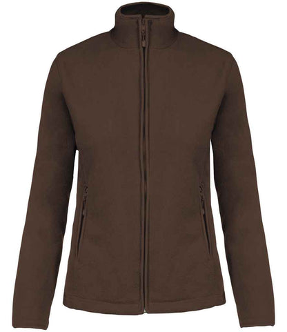 Kariban Kariban Ladies Maureen Micro Fleece Jacket Chocolate