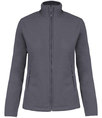 Kariban Kariban Ladies Maureen Micro Fleece Jacket Convoy Grey