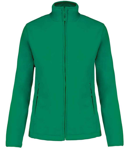 Kariban Kariban Ladies Maureen Micro Fleece Jacket Kelly Green