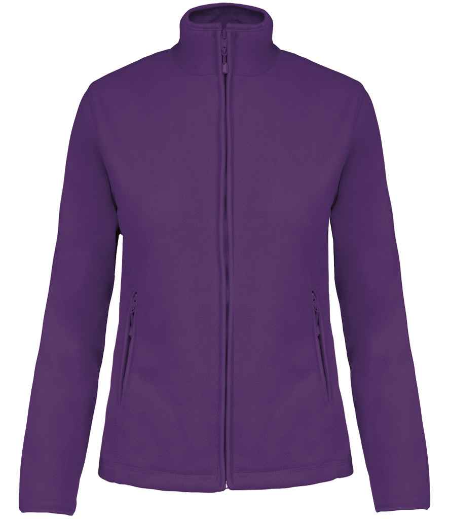 Kariban Kariban Ladies Maureen Micro Fleece Jacket Purple