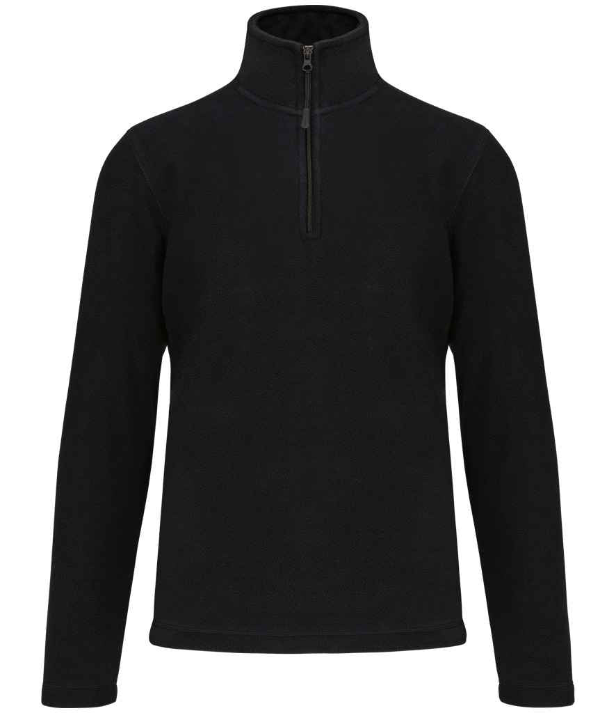 Kariban Kariban Enzo Zip Neck Micro Fleece Black
