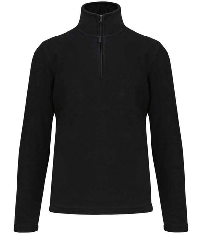 Kariban Kariban Enzo Zip Neck Micro Fleece Black