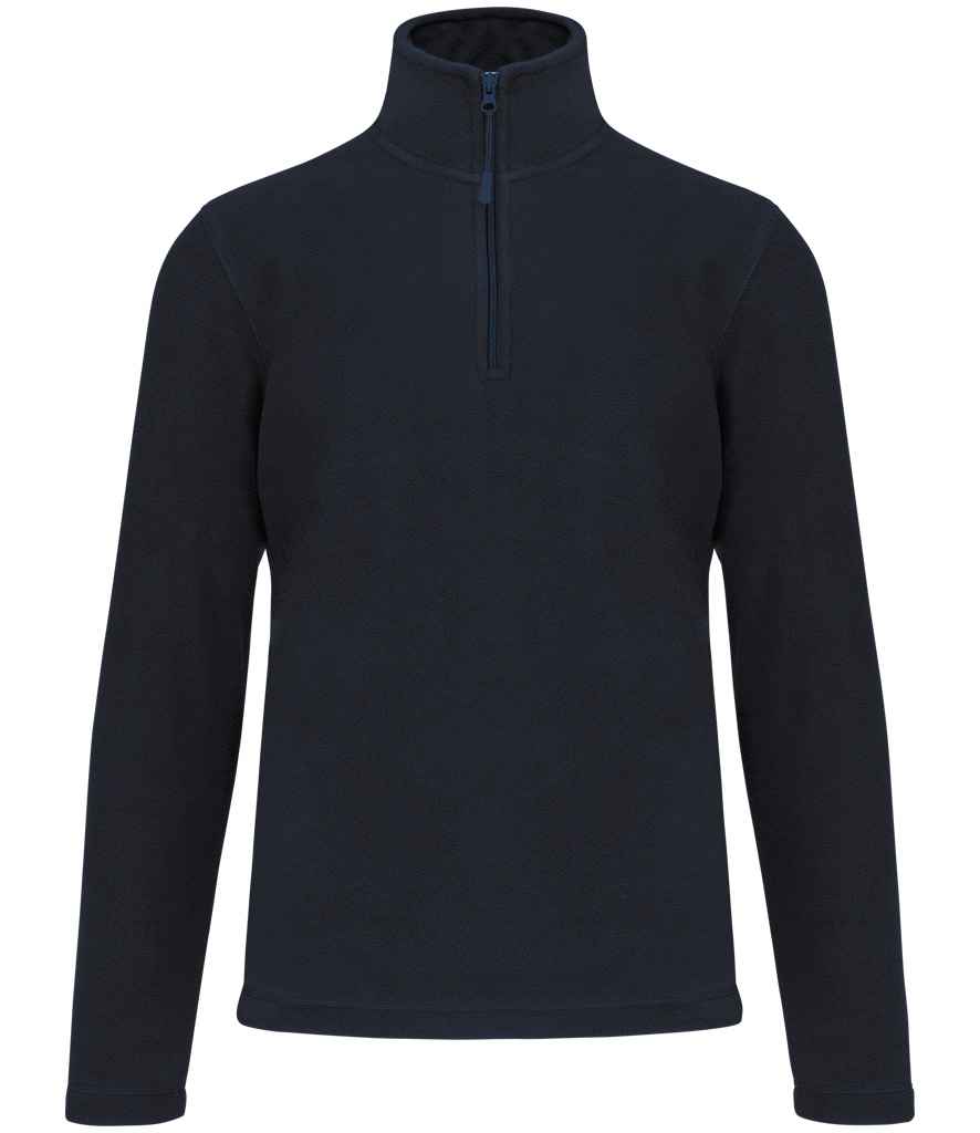 Kariban Kariban Enzo Zip Neck Micro Fleece Navy