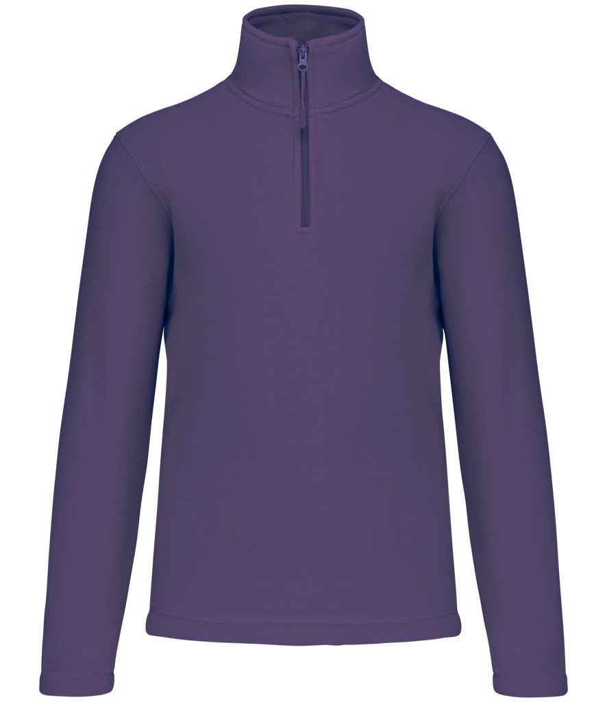 Kariban Kariban Enzo Zip Neck Micro Fleece Purple