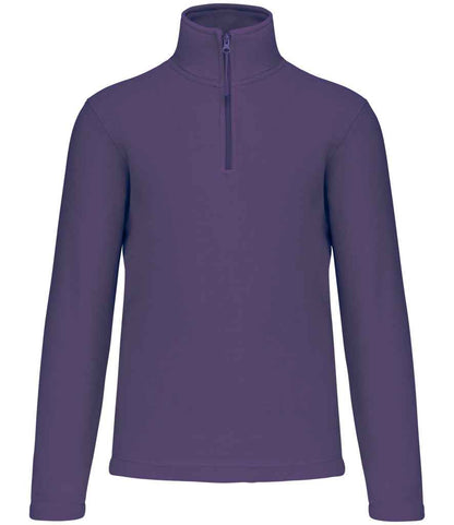 Kariban Kariban Enzo Zip Neck Micro Fleece Purple