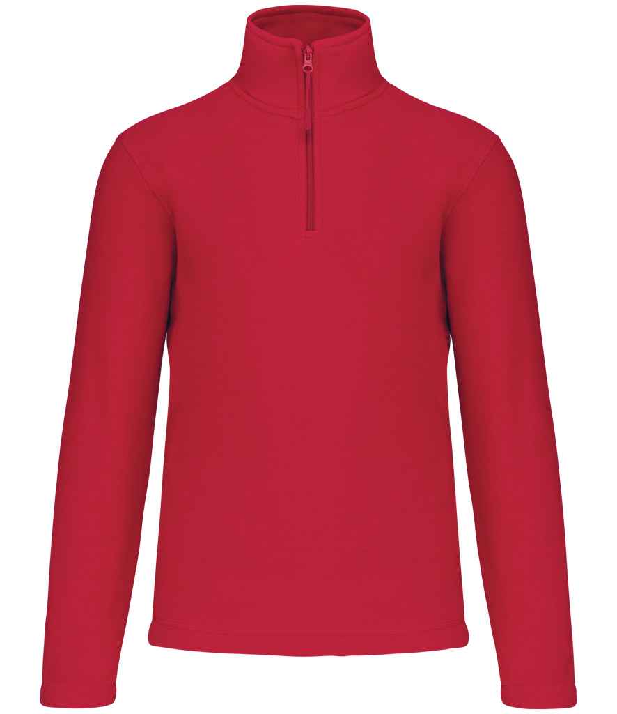 Kariban Kariban Enzo Zip Neck Micro Fleece Red
