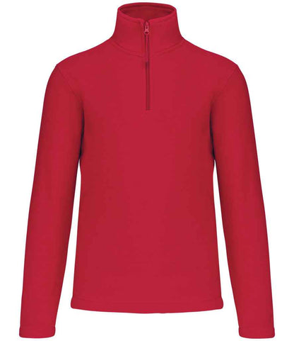 Kariban Kariban Enzo Zip Neck Micro Fleece Red