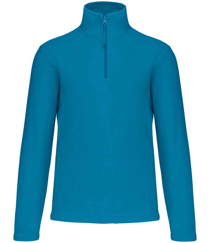 Kariban Kariban Enzo Zip Neck Micro Fleece Tropical Blue