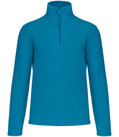 Kariban Kariban Enzo Zip Neck Micro Fleece Tropical Blue
