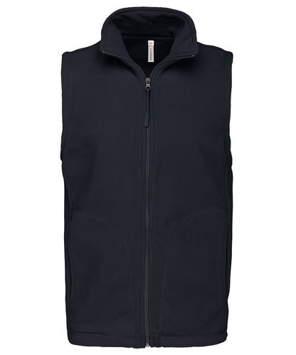 Kariban Luca men's microfleece gilet Black*