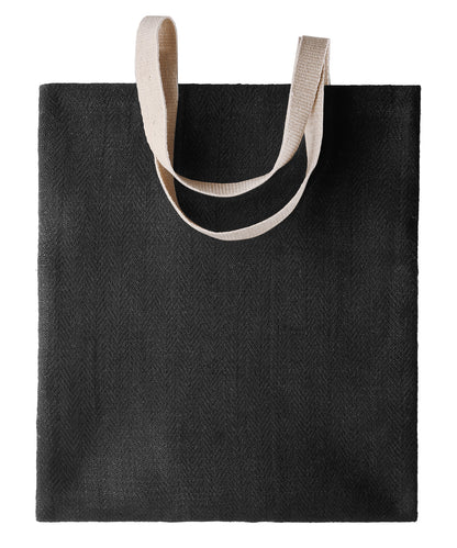 Kimood 100% natural yarn dyed jute bag Natural/Cappucino