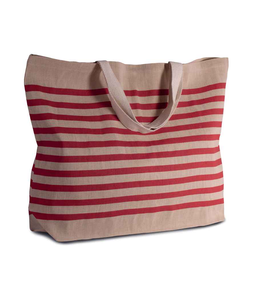 Kimood Kimood Large Juco Bag Natural/Red