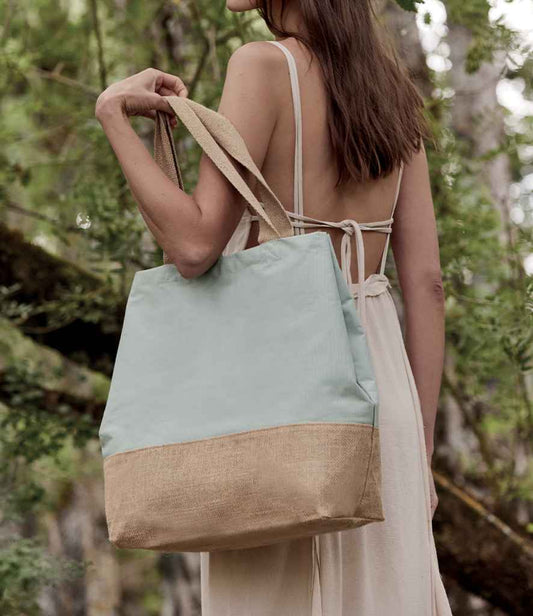 Kimood Canvas & Jute Shopper