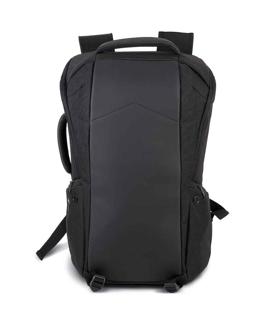 Kimood Anti-Theft Backpack in Black/Black