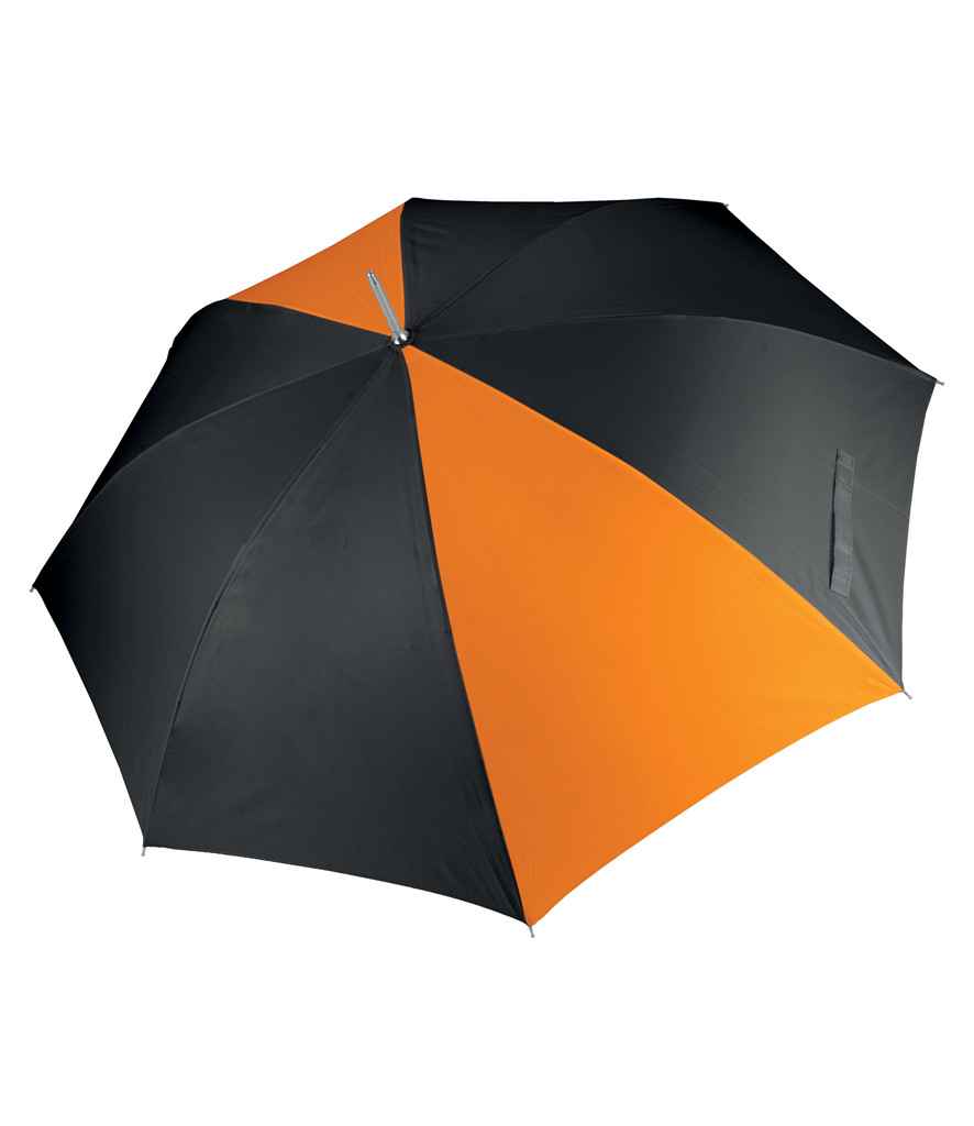 Kimood Golf Umbrella in Black/Orange