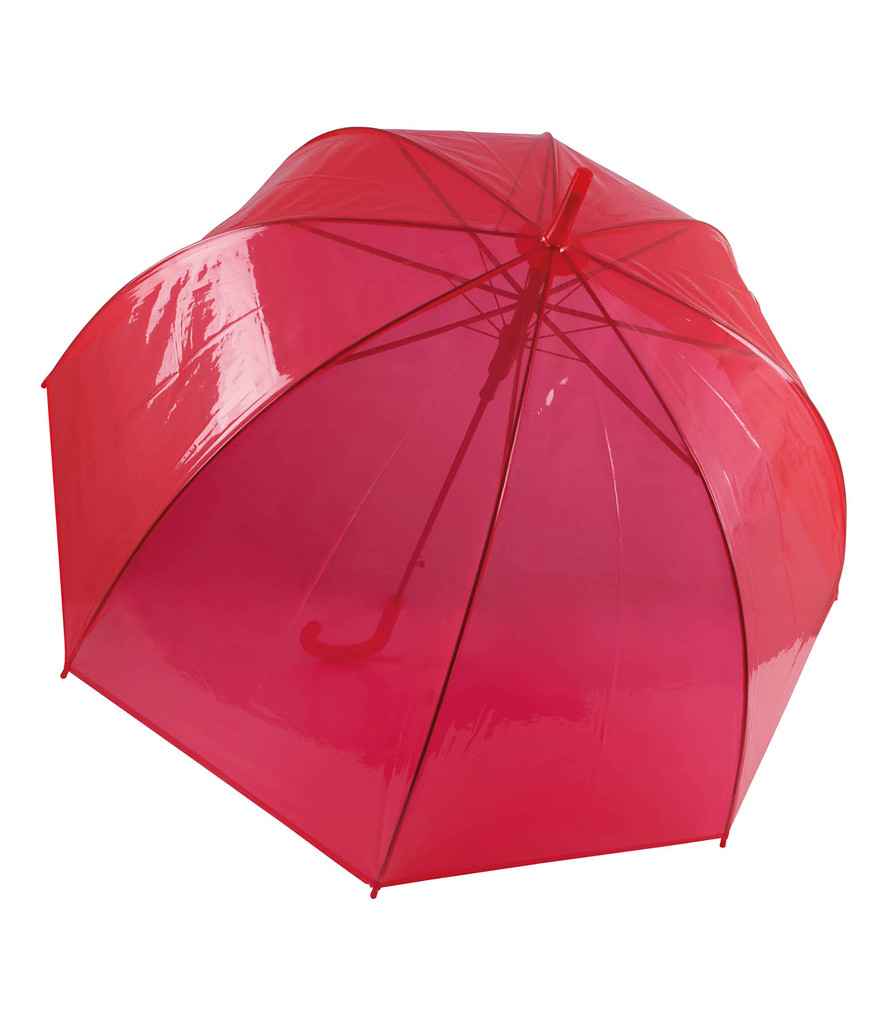 Kimood Transparent Umbrella in Red