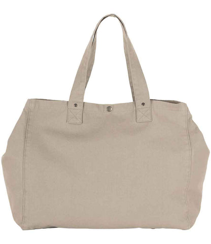 Kimood Faded Cotton Shopper in Washed Natural