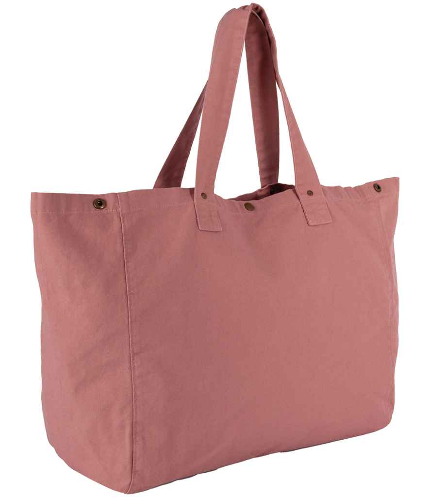 Kimood Faded Cotton Shopper - model image