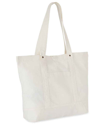 Kimood Kimood Washed Cotton Shopper Bag Washed Ivory