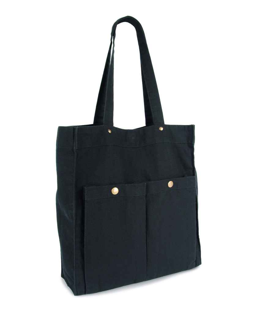 Kimood Kimood Washed Cotton Bag with Pockets