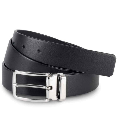 K-UP Classic Leather Belt in Black