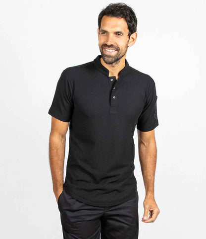 Le Chef Knitted Piqué Chef's Shirt - Black