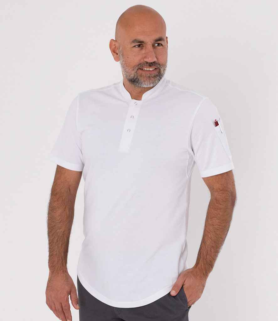 Le Chef Knitted Piqué Chef's Shirt - White
