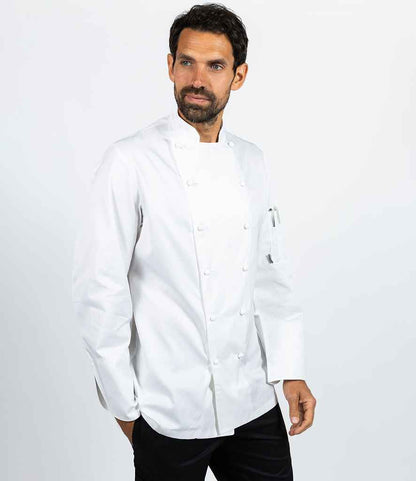 Le Chef Long Sleeve Luxe Jacket in White