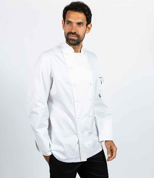 Le Chef Long Sleeve Luxe Jacket in White