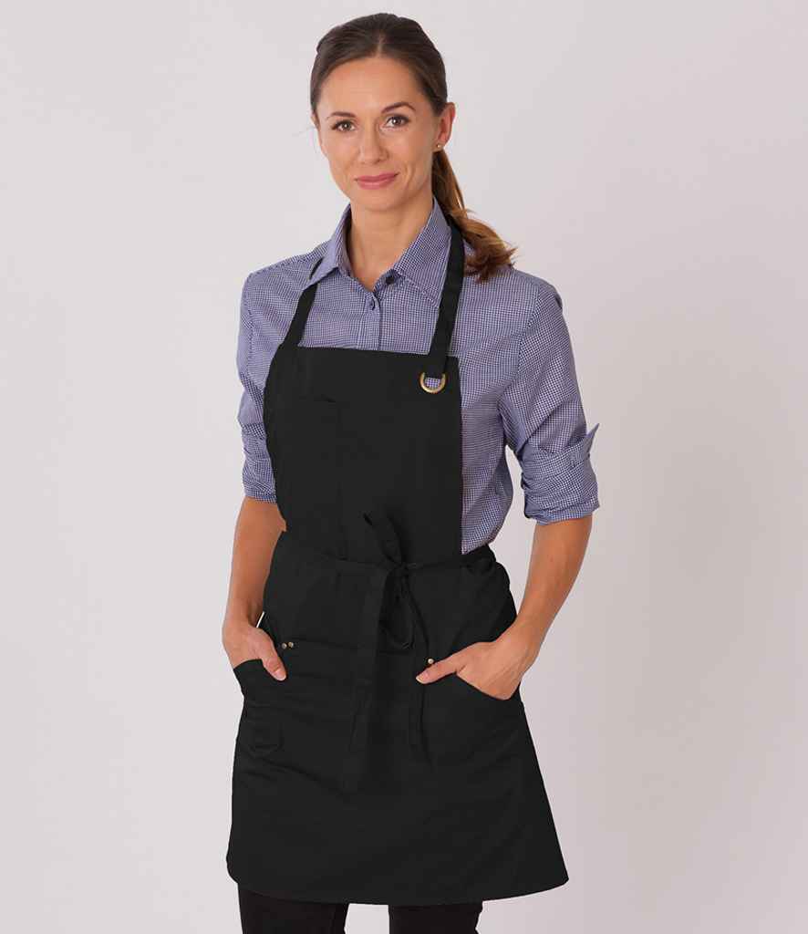 Le Chef Utility Bib Apron - model image