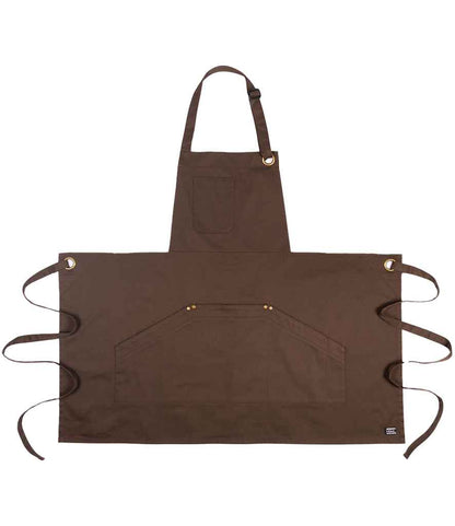 Le Chef Utility Bib Apron in Peat