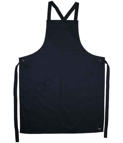 Le Chef Crossover Bib Apron in Black