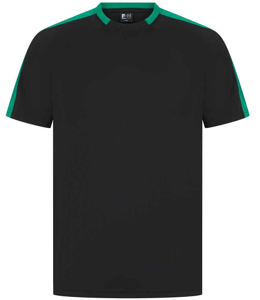 Finden & Hales Finden + Hales Unisex Team T-Shirt Black/Emerald