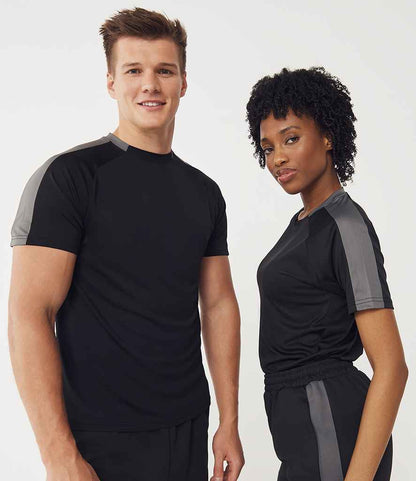 Finden & Hales Finden + Hales Unisex Team T-Shirt Black/Gunmetal