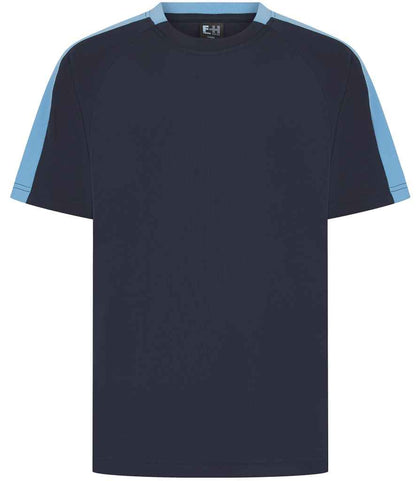 Finden & Hales Finden + Hales Unisex Team T-Shirt Navy/Sky blue
