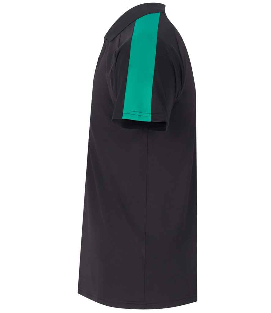 Finden & Hales Finden + Hales Team Polo Shirt Black/Emerald