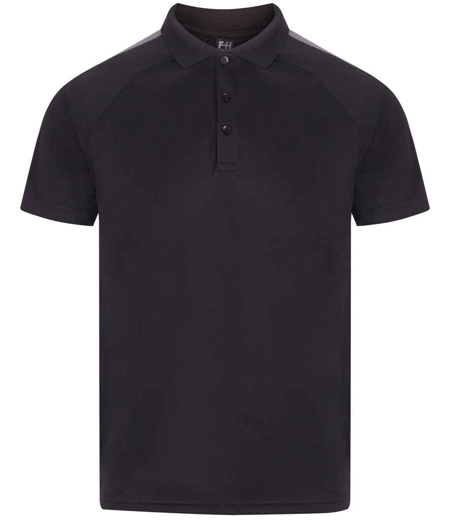 Finden & Hales Finden + Hales Team Polo Shirt Black/Gunmetal