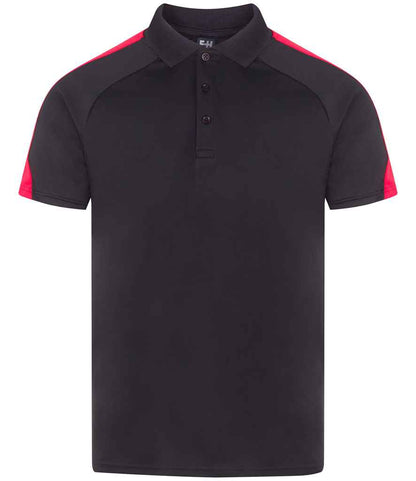 Finden & Hales Finden + Hales Team Polo Shirt Black/Red