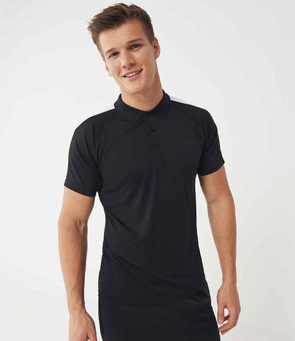Finden & Hales Finden + Hales Team Polo Shirt Black/White