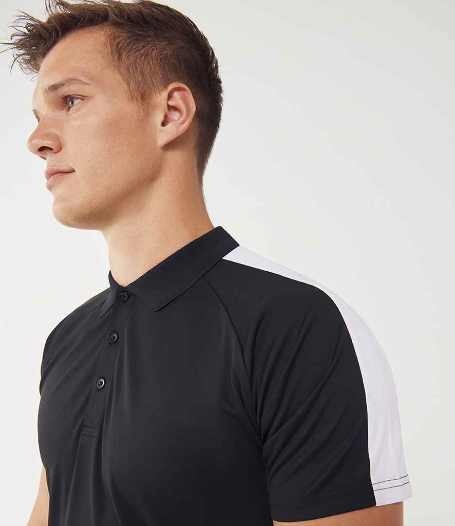 Finden & Hales Finden + Hales Team Polo Shirt Black/White