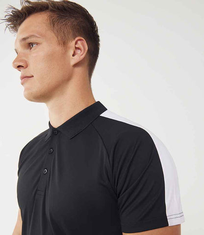 Finden & Hales Finden + Hales Team Polo Shirt Black/White