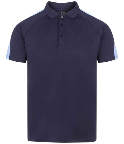 Finden & Hales Finden + Hales Team Polo Shirt Navy/Sky blue