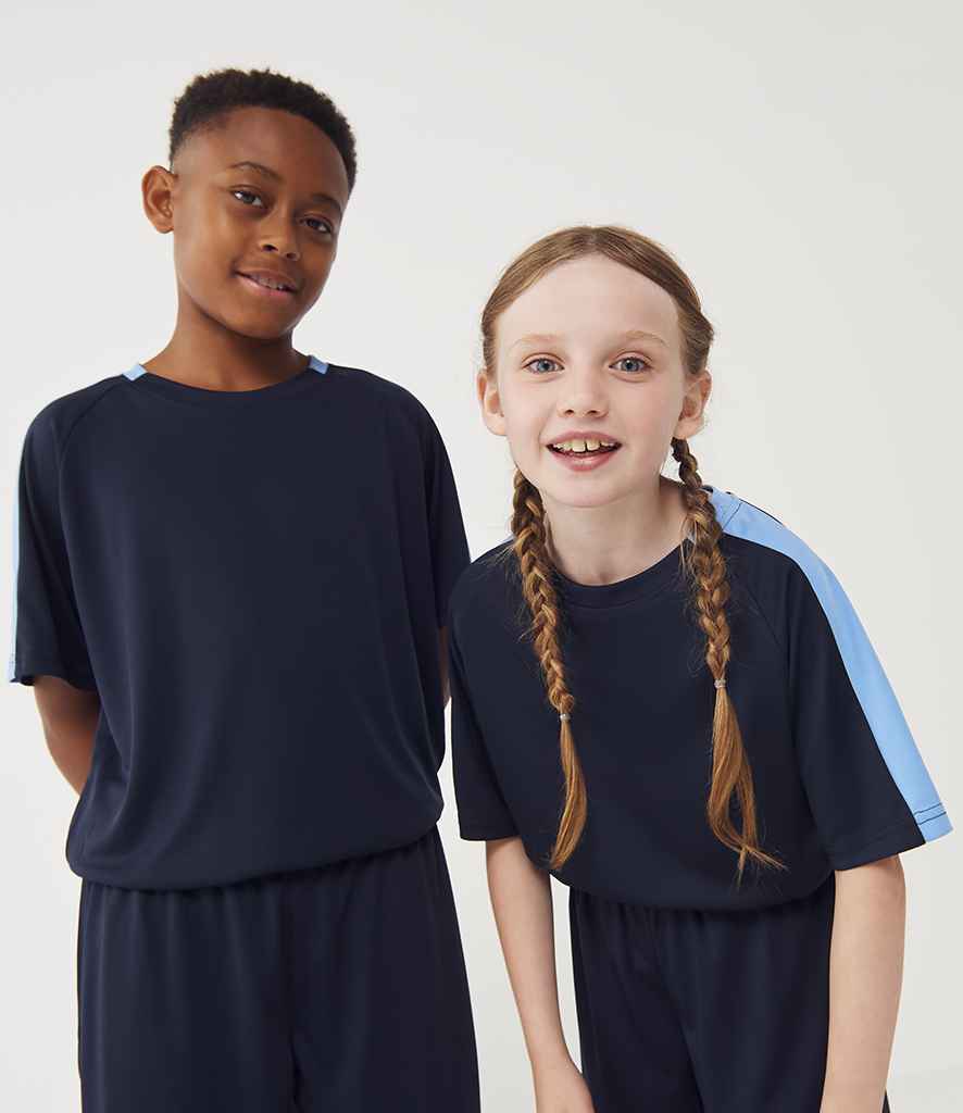 Finden & Hales Finden + Hales Kids Team T-Shirt Navy/Sky blue