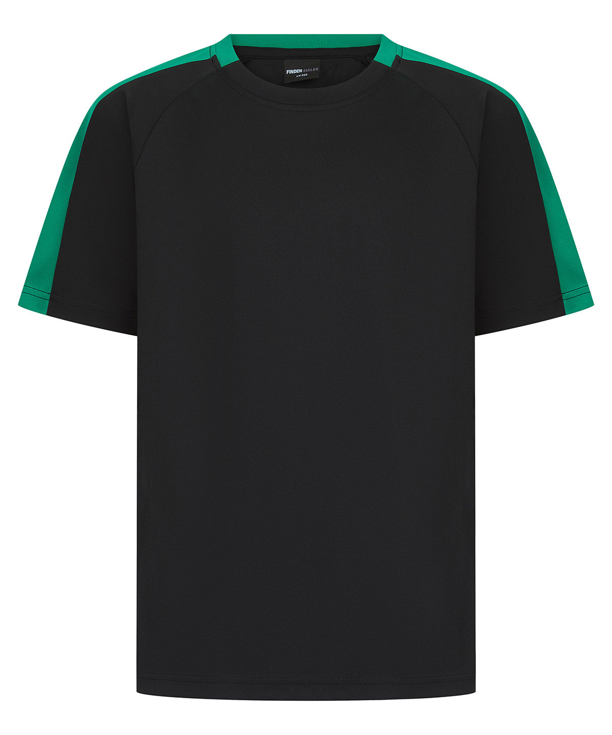 Finden & Hales Kids team t-shirt Black/Emerald