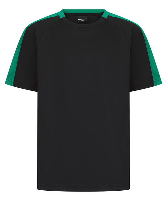 Finden & Hales Kids team t-shirt Black/Emerald
