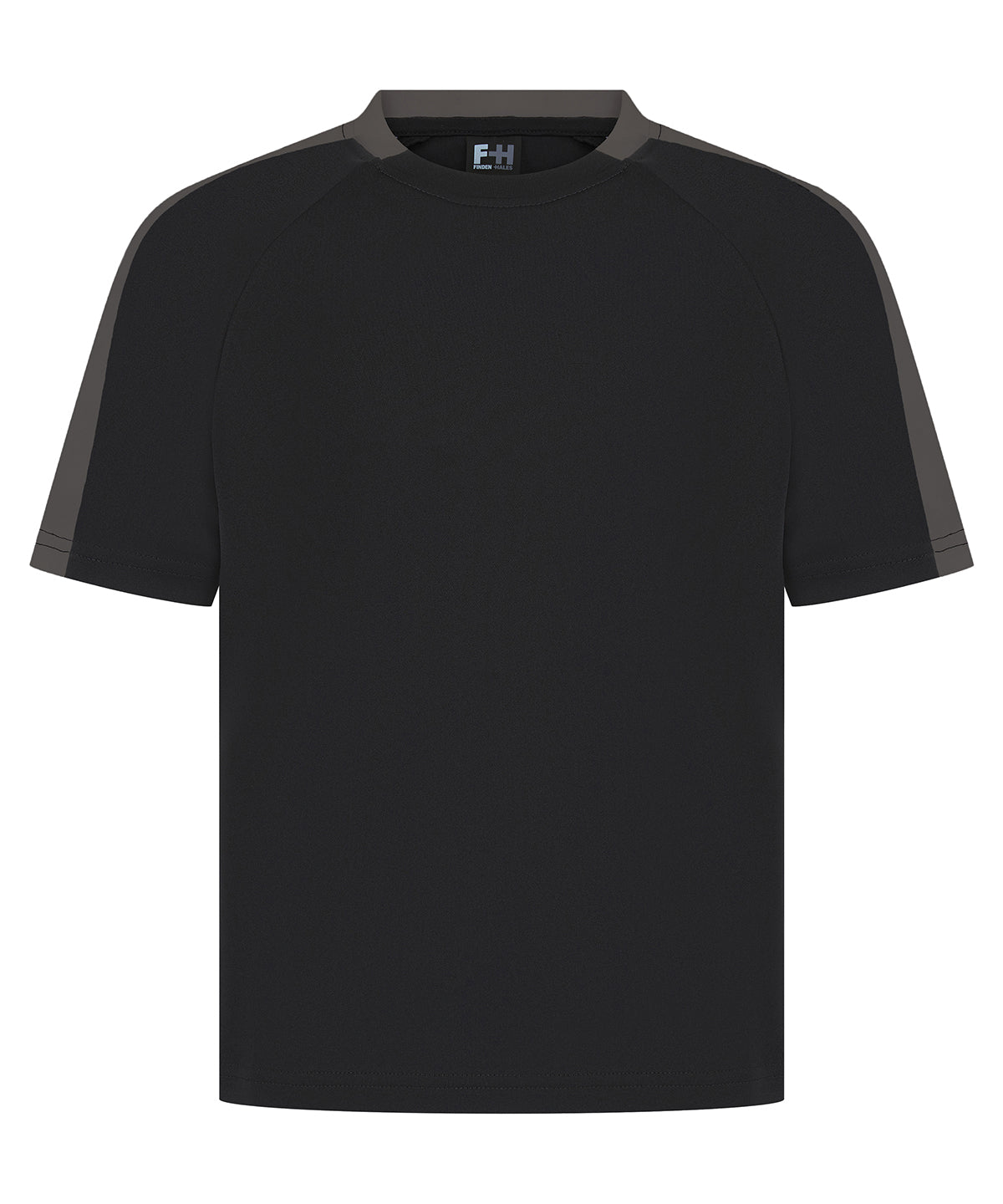 Finden & Hales Kids team t-shirt Black/Gunmetal