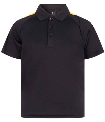 Finden & Hales Finden + Hales Kids Team Polo Shirt Black/Gold