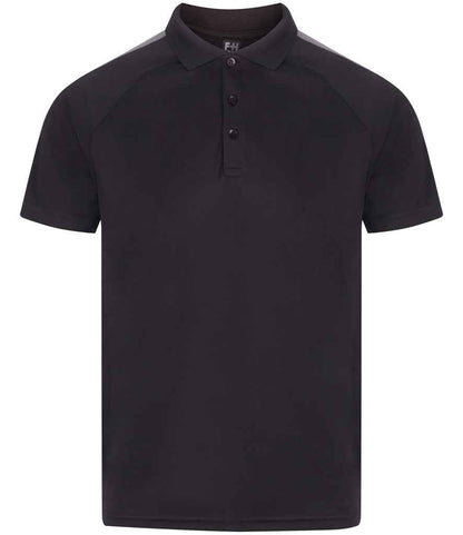 Finden & Hales Finden + Hales Kids Team Polo Shirt Black/Gunmetal