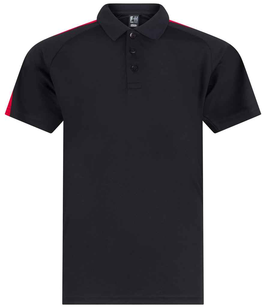 Finden & Hales Finden + Hales Kids Team Polo Shirt Black/Red
