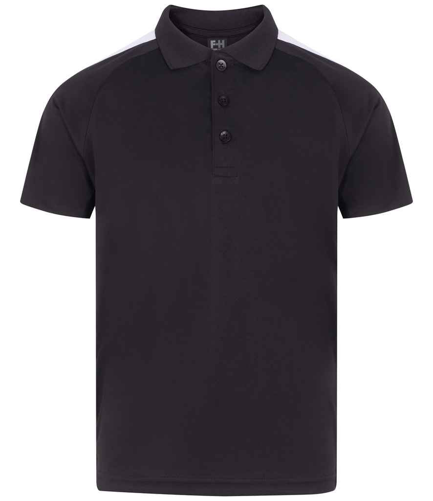Finden & Hales Finden + Hales Kids Team Polo Shirt Black/White